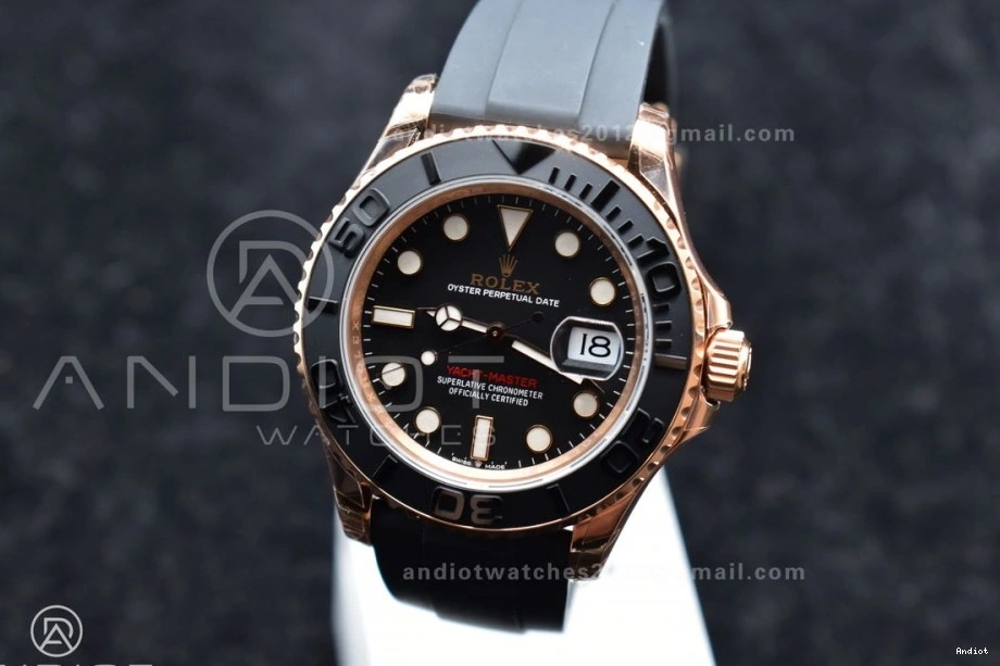 126655 Ceramic Edition Rubber VS3235 Oysterflex on Strap Bezel Yacht-Master Black Best VSF 1:1 0318